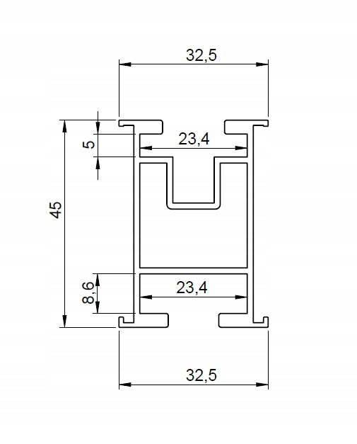 Profil montażowy szyna aluminiowa do paneli PV 2200mm + łącznik GRATIS
