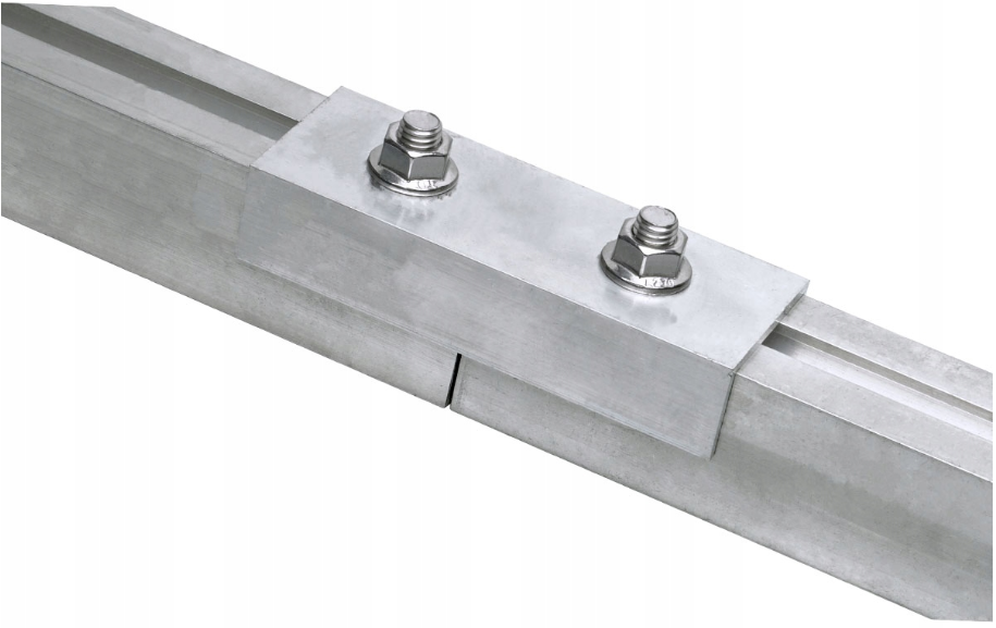 ŁĄCZNIK 120 mm DO SZYN PROFILI 40×40 PV